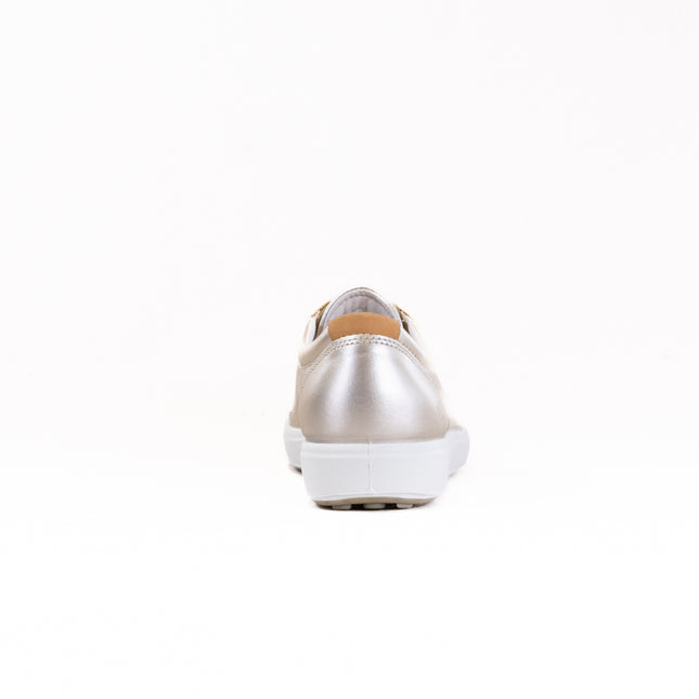 Ecco Soft 7 Sneaker (Women's) - Pure White/Gold