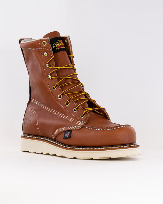 Thorogood American Heritage 8'' Moc Toe Maxwear Wedge (Men's) - Tobacco Brown