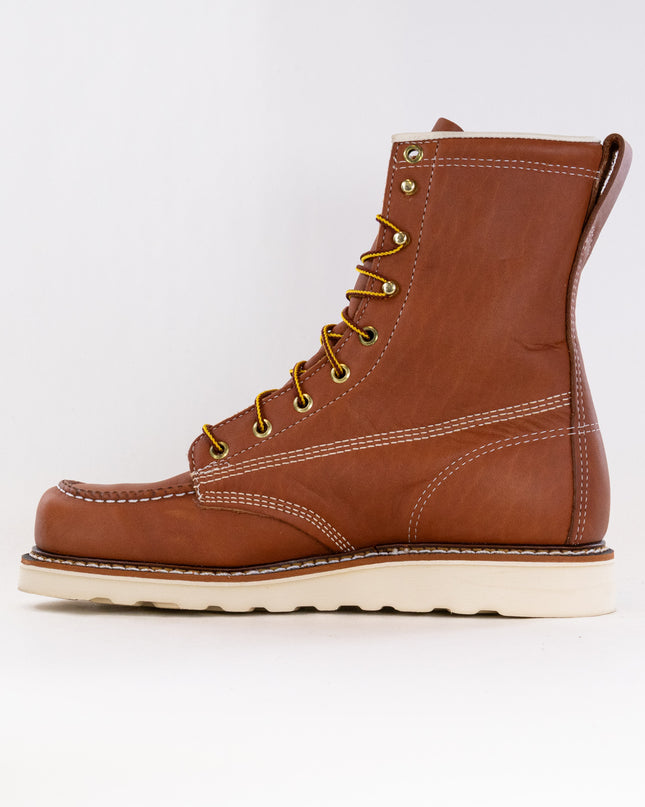 Thorogood American Heritage 8'' Moc Toe Maxwear Wedge (Men's) - Tobacco Brown