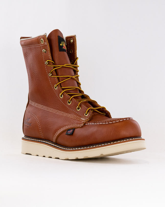 Thorogood American Heritage 8'' Safety Toe Moc Toe Max Wedge (Men's) - Tobacco