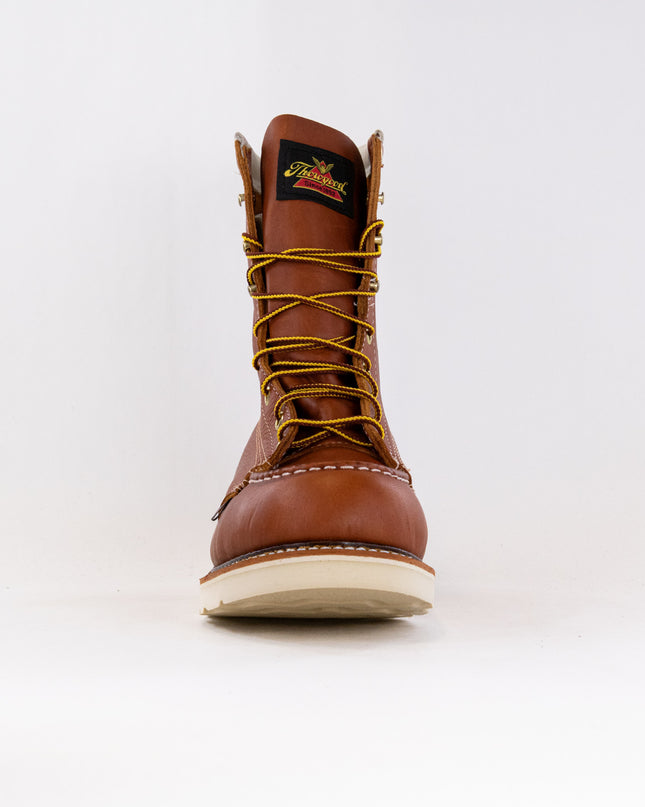 Thorogood American Heritage 8'' Safety Toe Moc Toe Max Wedge (Men's) - Tobacco