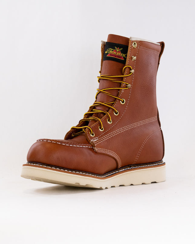 Thorogood American Heritage 8'' Safety Toe Moc Toe Max Wedge (Men's) - Tobacco