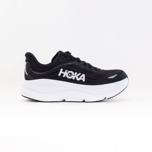 Hoka Bondi 9 Extra Wide (Women's) - Black/White