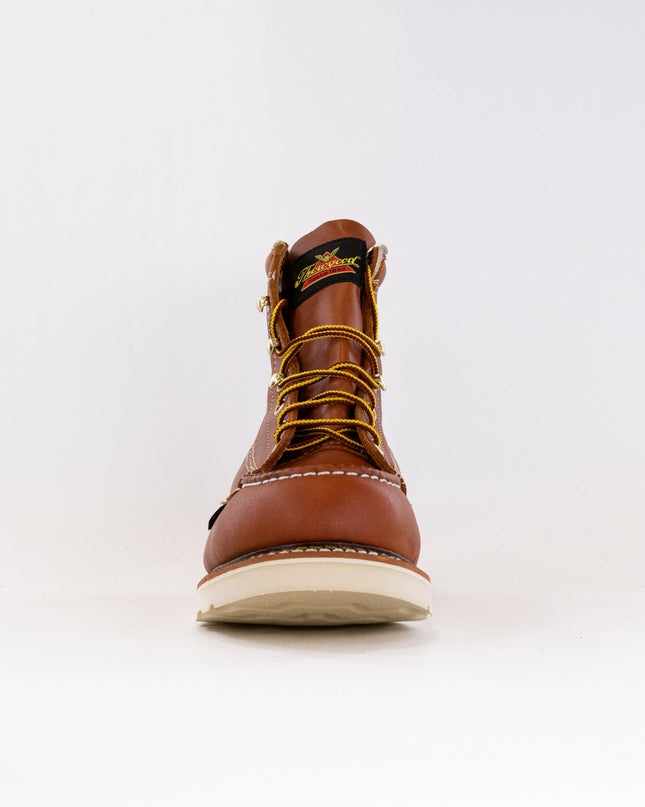Thorogood American Heritage 6'' Safety Toe Moc Toe Maxwear Wedge (Men's) - Tobacco