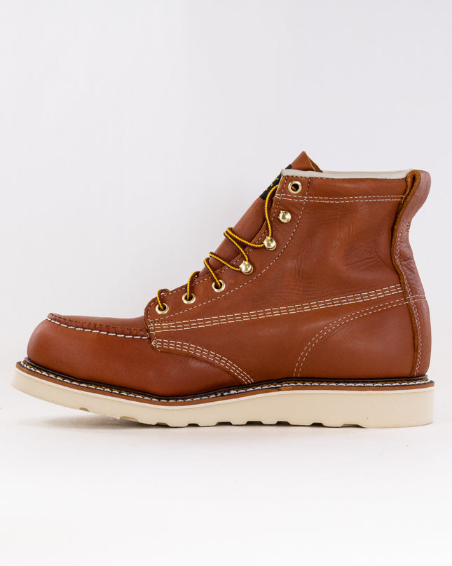 Thorogood American Heritage 6'' Safety Toe Moc Toe Maxwear Wedge (Men's) - Tobacco