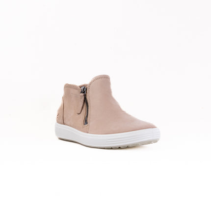 Ecco Soft 7 Side Zip Bootie (Women's) - Nude