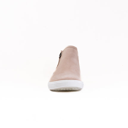 Ecco Soft 7 Side Zip Bootie (Women's) - Nude