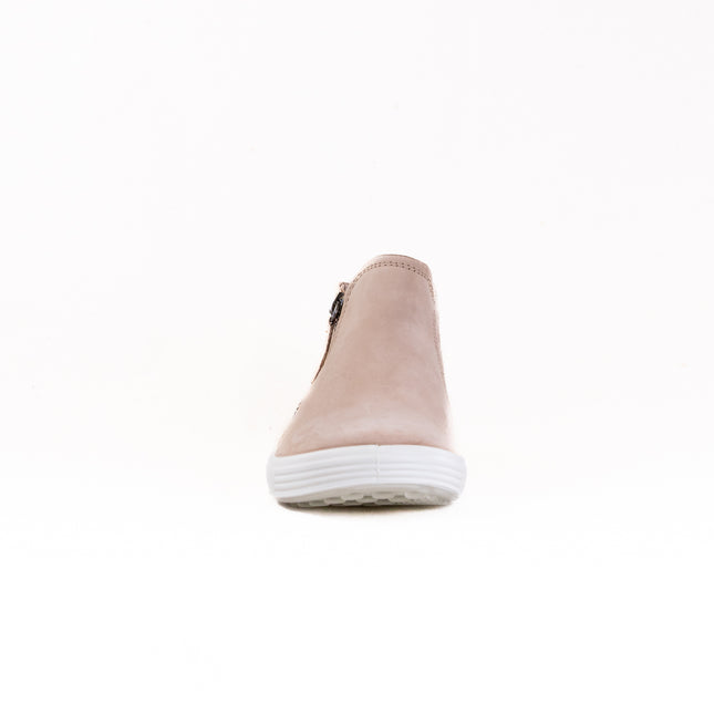 Ecco Soft 7 Side Zip Bootie (Women's) - Nude