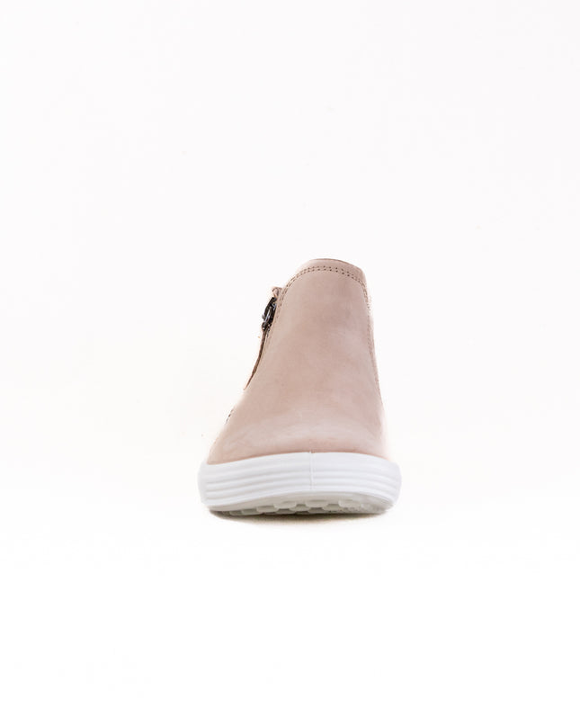 Ecco Soft 7 Side Zip Bootie (Women's) - Nude