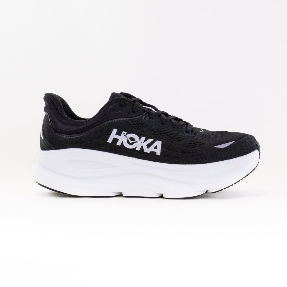 Hoka Bondi 9 Wide (Men's) - Black/White