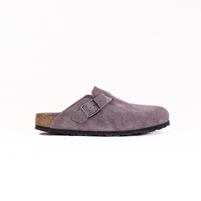 Birkenstock Boston Soft Footbed (Unisex) - Faded Purple Suede