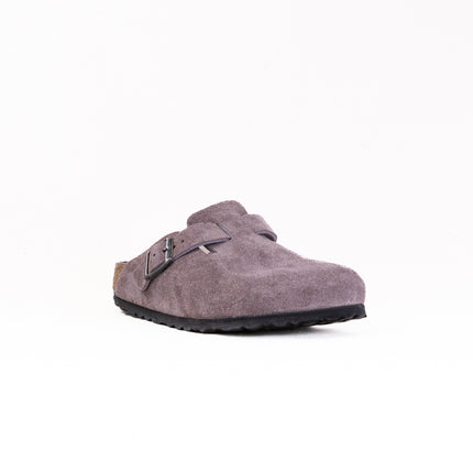 Birkenstock Boston Soft Footbed (Unisex) - Faded Purple Suede