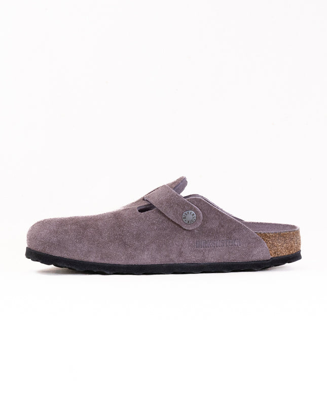 Birkenstock Boston Soft Footbed (Unisex) - Faded Purple Suede