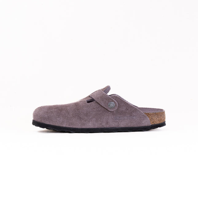 Birkenstock Boston Soft Footbed (Unisex) - Faded Purple Suede