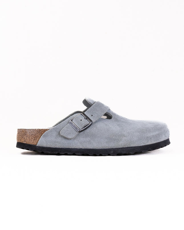 Birkenstock Boston Soft Footbed (Unisex) - Pure Sage Suede