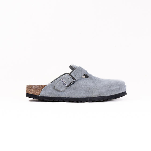 Birkenstock Boston Soft Footbed (Unisex) - Pure Sage Suede