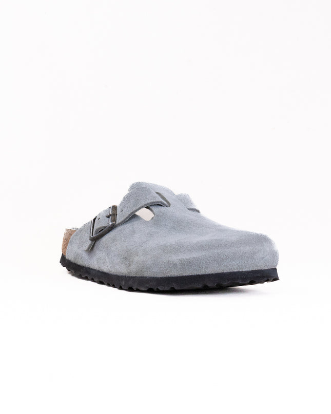 Birkenstock Boston Soft Footbed (Unisex) - Pure Sage Suede