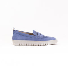 Vionic Uptown Perf Loafer (Women's) - Pacific Blue – Chiappetta Shoes