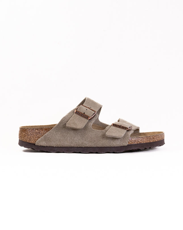 Birkenstock Arizona Soft Footbed (Unisex) - Taupe Suede