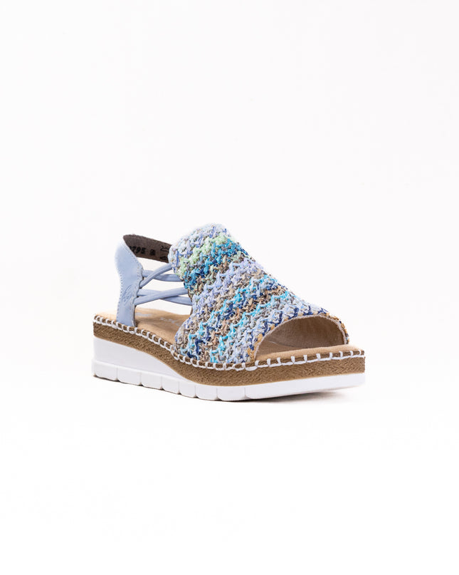 Rieker Regina V1241 (Women's) - Blue Multi/Aqua