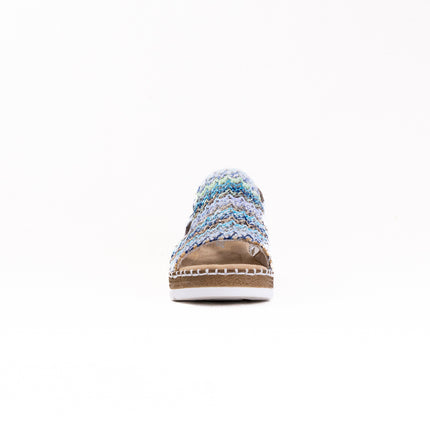 Rieker Regina V1241 (Women's) - Blue Multi/Aqua