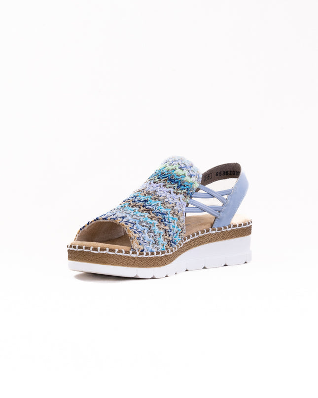 Rieker Regina V1241 (Women's) - Blue Multi/Aqua