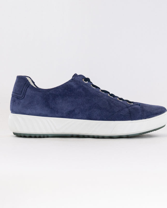 Ara Alexandria Lace Up Sneaker (Women's) - Indigo Suede