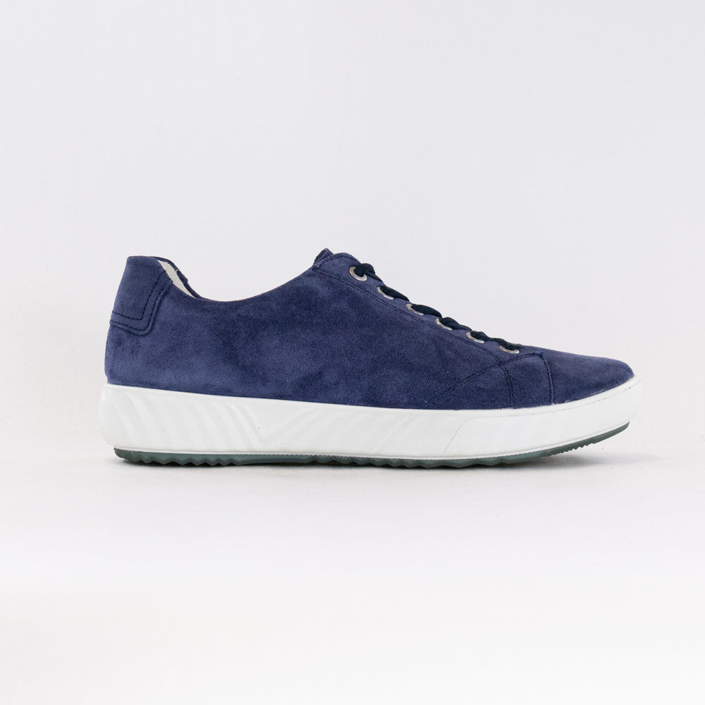 Ara Alexandria Lace Up Sneaker (Women's) - Indigo Suede