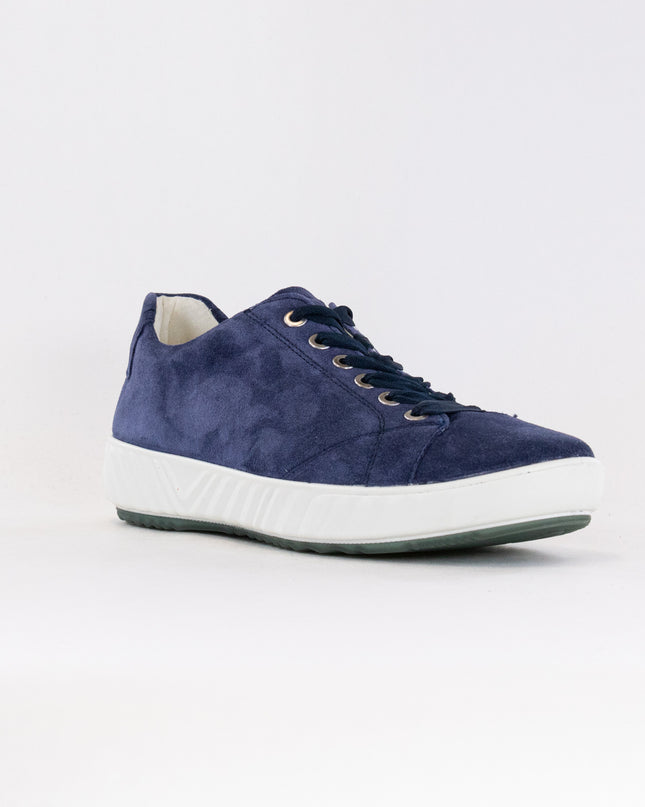 Ara Alexandria Lace Up Sneaker (Women's) - Indigo Suede