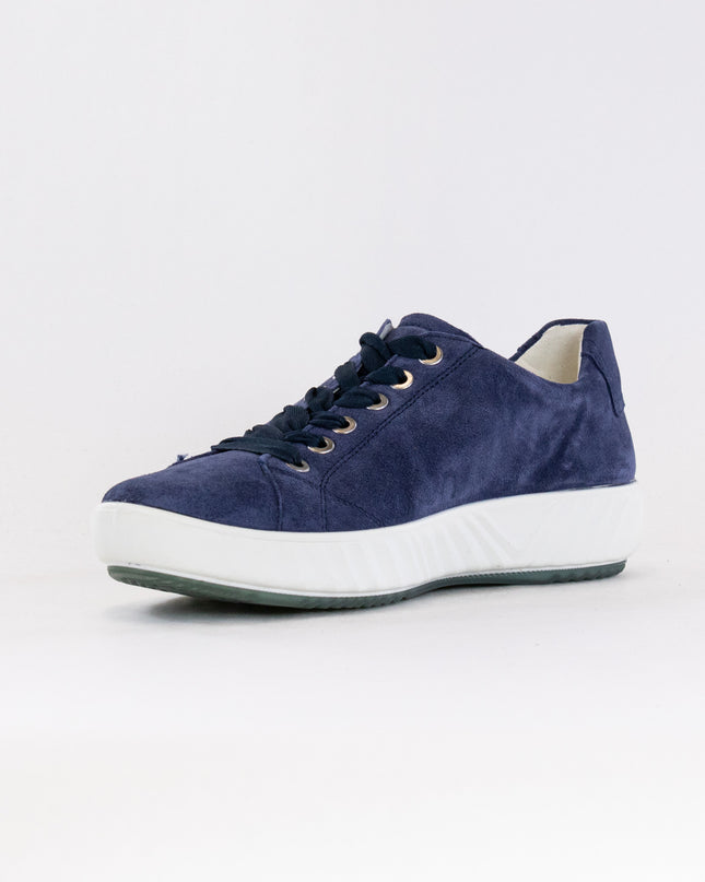 Ara Alexandria Lace Up Sneaker (Women's) - Indigo Suede