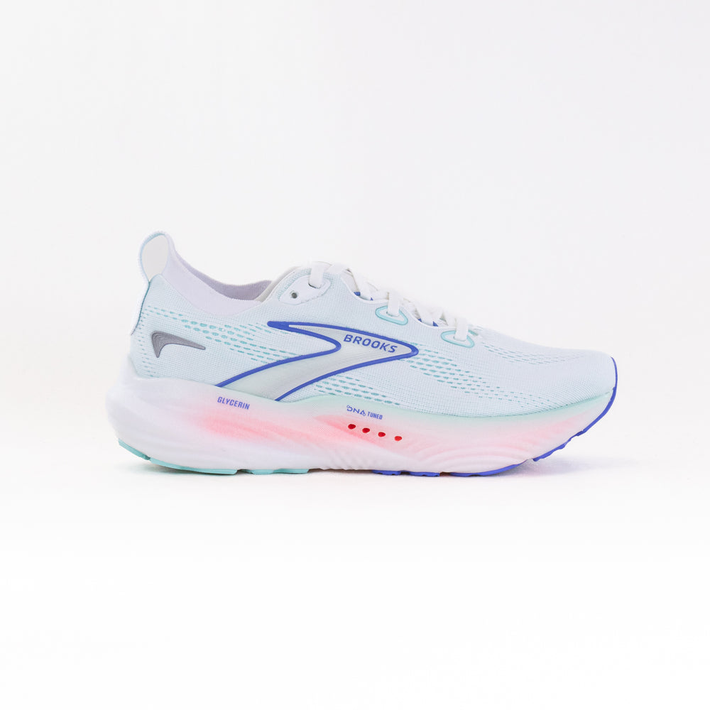 Brooks Glycerin 22 (Women's) - White/Limpet Shell/Amparo Blue