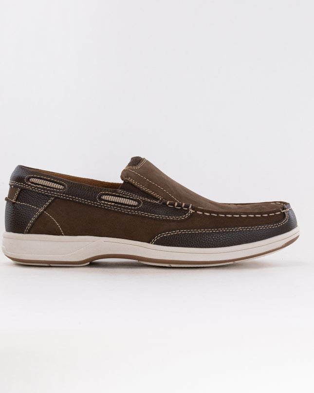 Florsheim Lakeside Moc Toe Slip On (Men's) - Brown Nubuck