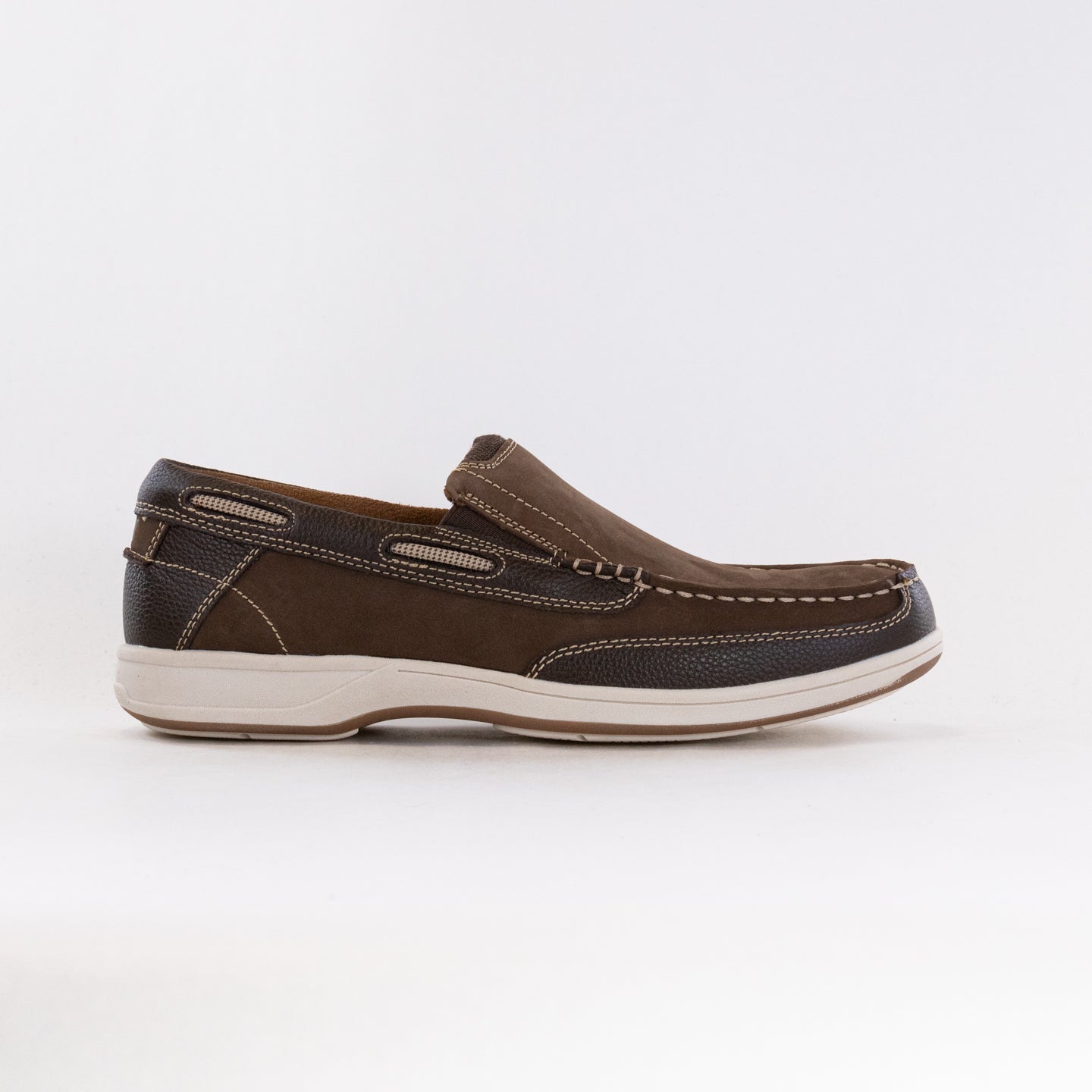 Florsheim Lakeside Moc Toe Slip On (Men's) - Brown Nubuck