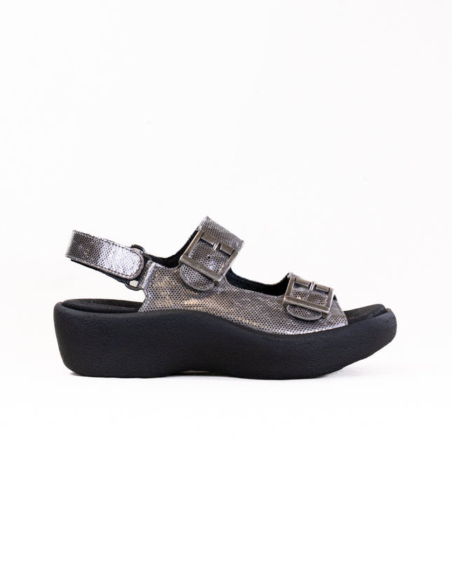 Wolky Fortune (Women's) - Shimmer Leather Metal