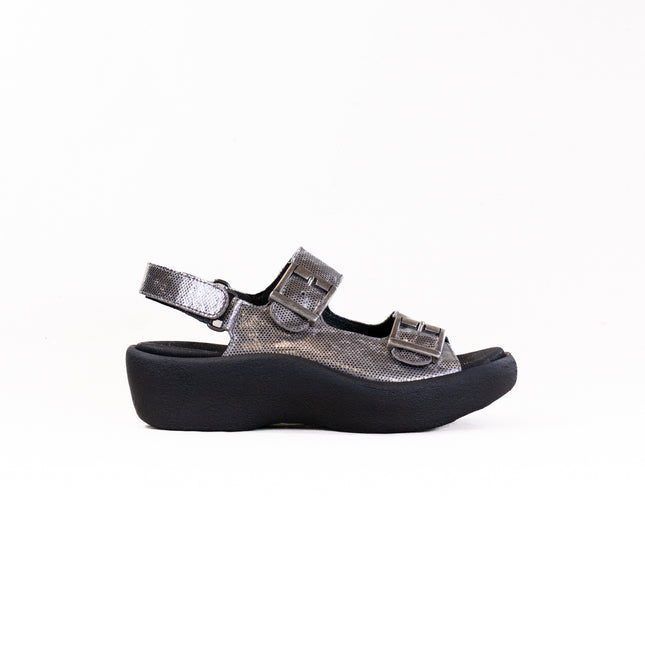Wolky Fortune (Women's) - Shimmer Leather Metal