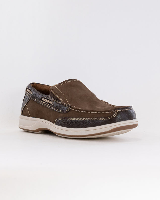 Florsheim Lakeside Moc Toe Slip On (Men's) - Brown Nubuck