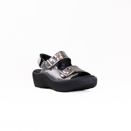 Wolky Fortune (Women's) - Shimmer Leather Metal
