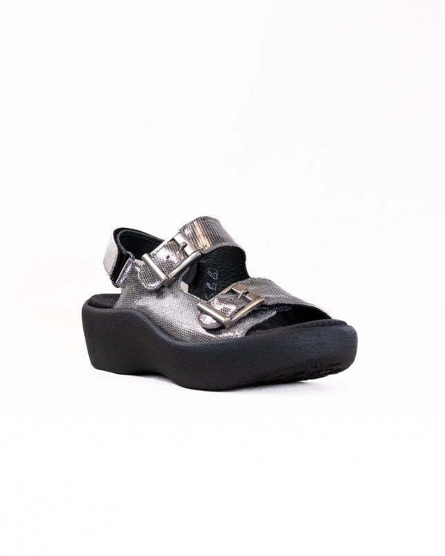 Wolky Fortune (Women's) - Shimmer Leather Metal