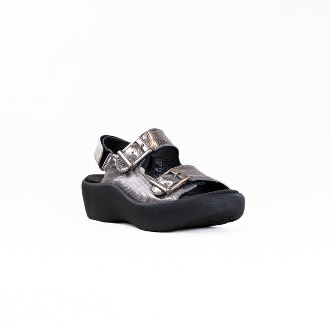 Wolky Fortune (Women's) - Shimmer Leather Metal