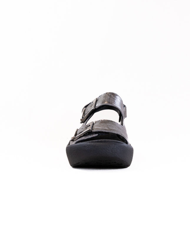 Wolky Fortune (Women's) - Shimmer Leather Metal