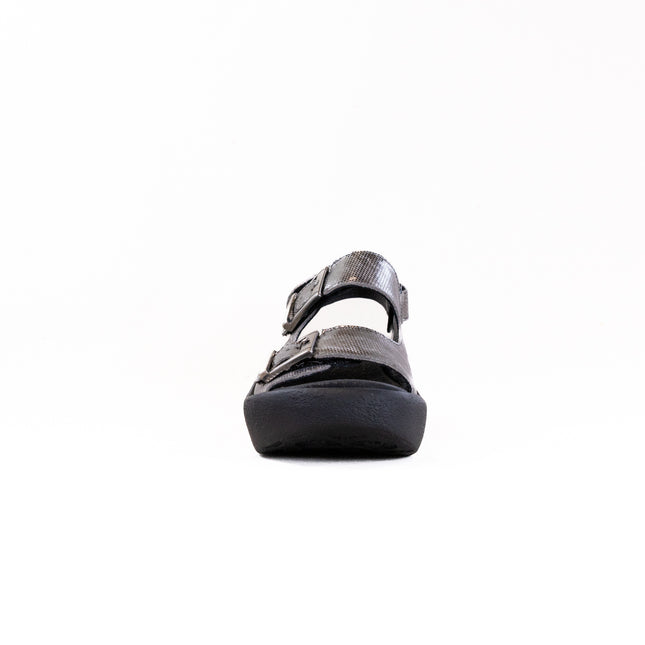 Wolky Fortune (Women's) - Shimmer Leather Metal