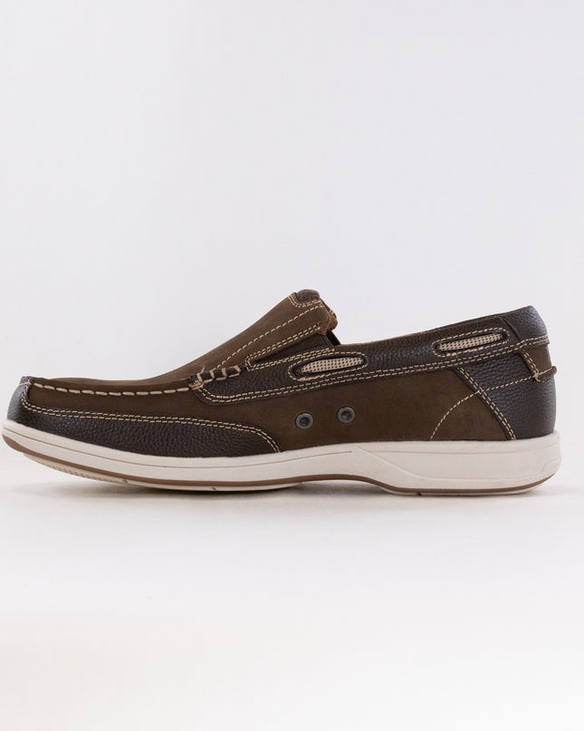 Florsheim Lakeside Moc Toe Slip On (Men's) - Brown Nubuck