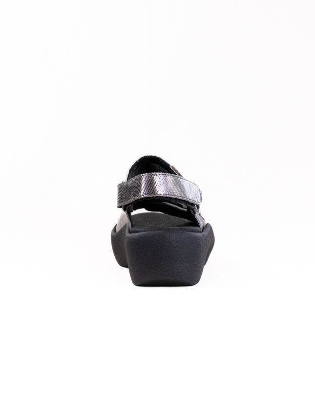 Wolky Fortune (Women's) - Shimmer Leather Metal