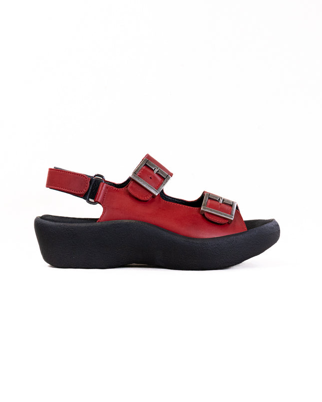 Wolky Fortune (Women's) - Red Leather