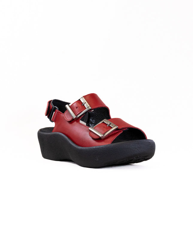 Wolky Fortune (Women's) - Red Leather