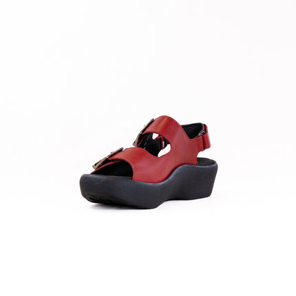 Wolky Fortune (Women's) - Red Leather
