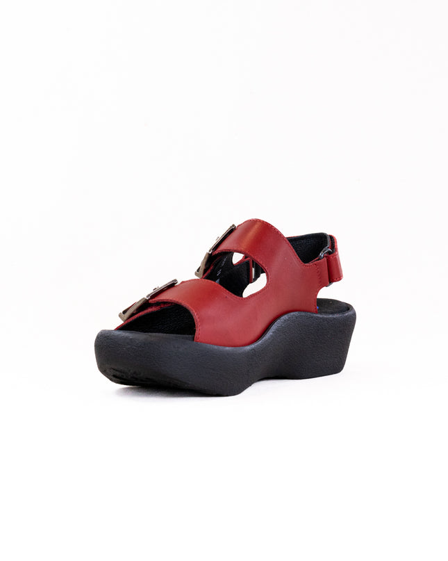 Wolky Fortune (Women's) - Red Leather