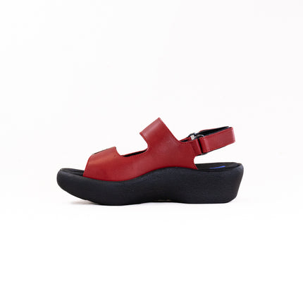 Wolky Fortune (Women's) - Red Leather