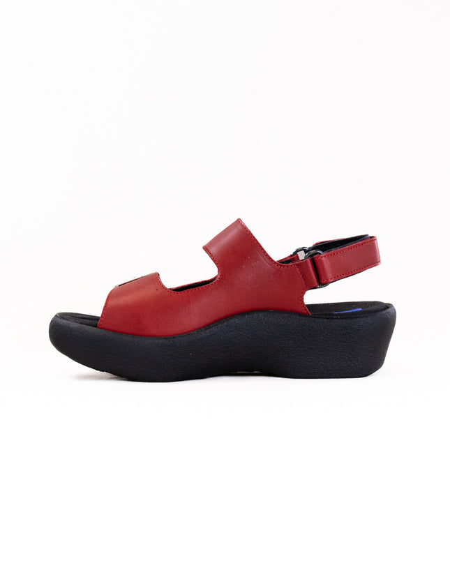 Wolky Fortune (Women's) - Red Leather