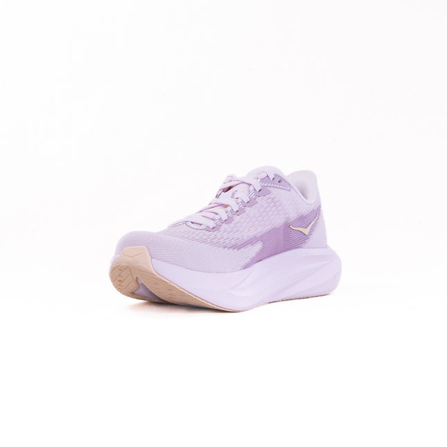 Hoka Mach 7 (Women's) - Lilac Cream/Tangerine Glow